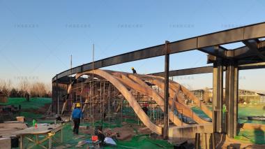 千樹(shù)承建河北園博園木結(jié)構(gòu)建筑在建中，敬請(qǐng)期待成品！